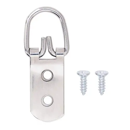 100lb D Ring Picture Hangers | 10 Pieces for Heavy Duty Picture Frames
