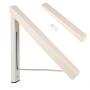 GOTOTOP Folding Hidden Wall-mount Hanger Retractable Indoor Bedroom Clothes Towel Rack