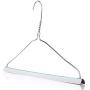 HANGERWORLD 100 Trouser Support Guards 17inch Metal Coat Clothes Garment Hangers Non-Slip Strip Travel Storage
