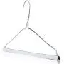 HANGERWORLD 100 Trouser Support Guards 17inch Metal Coat Clothes Garment Hangers Non-Slip Strip Travel Storage HANGERWORLD 100 Trouser Support Guards 17inch Metal Coat Clothes Garment Hangers Non-Slip Strip Travel Storage