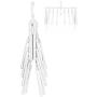 JJMG New Collapsible Innovative Folding Clothes Hanger, Practical, Save Spacer ? Magic Wardrobe Organizer, Easy to Use, Durable and Non-Slipping Foldable Hanger Pack of 2