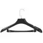 CHAONAO Black Suit Hangers Plastic Non-Slip Wide Shoulder Clothes Hanger for Coats, Jacket, Pants, and Dress Clothes,F,40pcs