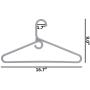 Neaties American Made Gray Super Heavy Duty Plastic Hangers, Plastic Clothes Hangers Ideal for Everyday Use, Clothing Standard Hangers, 12pk