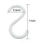 uxcell Plastic S Shaped Household Clothes Socks Towel Shower Hanger Hook 5pcs White uxcell Plastic S Shaped Household Clothes Socks Towel Shower Hanger Hook 5pcs White