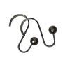 Gankmachine 12pcs Anti-Rust Decorative Curtain Hooks Iron Ball Bathroom Shower Rod Rolling Hanger Hanging Curtain Hook Ring