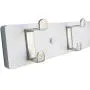 NIKKY HOME Coat Rack Hanger Wall Mounted Coat Rack Hanger Dual Hooks 4 Hooks, White NIKKY HOME Coat Rack Hanger Wall Mounted Coat Rack Hanger Dual Hooks 4 Hooks, White