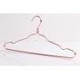 Homwel 5 Pack Rose Metal Wire Hangers Clothes,Hangers 16.5 Inches,Standard Suit Hanger,Metal Clothes Hanger with Notches