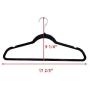 60PCS Non Slip Velvet Clothes Suit/Shirt/Pants Hangers White, Black, Purple,Red