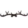 Baoblaze Chic Cast Iron Deer Antlers Wall Hooks Strong Coat Towel Clothes Hat Key Hanger Holder, Xmas Gift Home Decoration - Brown