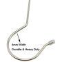 Maydahui 14PCS Extra Long S Shaped Hooks(7PCS 16 inch+7PCS 12 inch) Plant Hanging Hooks Stainless Steel Silver Hanger for Kitchenware Pergola Bird Feeder Flower Basket Indoor Outdoor Uses