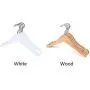 Feian 10pcs Kids Children Baby Wood Wooden Clothes Dress Shirt Hangers with Extra Smoothly Notches, Non-Slip Clothes Racks, Space Saving 360 Degree Swivel Hook(Wood Color)