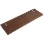 OROPY Entryway Coat Hooks with Storage Shelf, Solid Wood Wall Mounted Clothes Rack with 5 Pegs and Display Shelf for Hallway, Bathroom, Living Room, Bedroom, Kitchen, 23.6" L × 7.5" W, Walnut Color