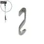 Chris.W Picture Molding Hooks Picture J-Rail Hooks Hangers, Pack of 10, Heavy Duty S-Hook, Stainless Steel (Small)