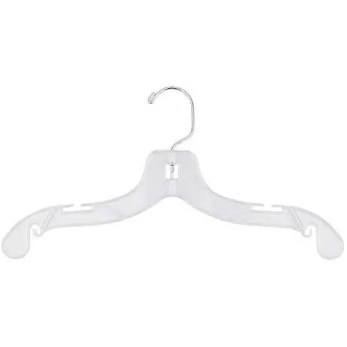 NAHANCO 414 Plastic Dress Hangers, Super Heavy Weight, 14", Clear (Pack of 100) NAHANCO 414 Plastic Dress Hangers, Super Heavy Weight, 14", Clear (Pack of 100)