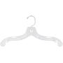 NAHANCO 414 Plastic Dress Hangers, Super Heavy Weight, 14", Clear (Pack of 100)