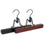 KYCPTNFJ 5 PCS Trouser Skirts Wardrobe Clothes Hanger Type Home Space Saving Storage Solid Wood Hanging Closet Drying Rack