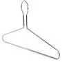 HANGERWORLD 20 Silver 17inch Metal Chrome Security Hookless Heavy Duty Hotel Clothes Garment Coat Hanger HANGERWORLD 20 Silver 17inch Metal Chrome Security Hookless Heavy Duty Hotel Clothes Garment Coat Hanger