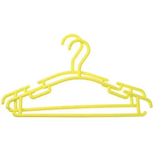 Inveroo 10pcs/Set 27cm Portable Children Clothes Hanger Toddler Baby Clothes Coat Plastic Hangers Hook Household for Kids Clothing Organizer
