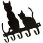 VORCOOL Black Cat Iron Wall Mount Hook Metal Wall Door Mounted Hook Hanger Hat Coat Clothes Hangers Storage Rack Key Holder (Large Size) VORCOOL Black Cat Iron Wall Mount Hook Metal Wall Door Mounted Hook Hanger Hat Coat Clothes Hangers Storage Rack Key Holder (Large Size)