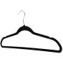 Greensen Velvet Hangers, 20 Pcs Heavy Duty Durable Non Slip Bar Clothes Suit Shirt Pant Hangers Organization Home (Black)