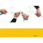 KIPB 10 pcs Adult Plastic Clothes Hangers Non-Slip No Trace Drying Rack Clothes Hanger for Sweaters Dress Shirts (Random Color)