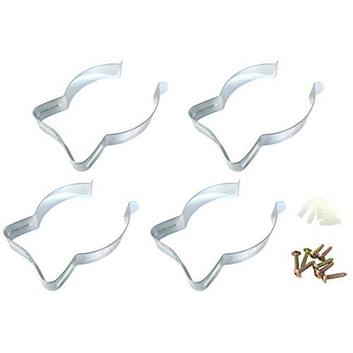 Taytools 467108 Wall Mounted Bracket/Hanger for 4 Inch Dust Collector Hose, Fittings or PVC. Range 3-1/2 to 5 Inches Diameter, Spring Loaded, Set of 4