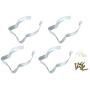 Taytools 467108 Wall Mounted Bracket/Hanger for 4 Inch Dust Collector Hose, Fittings or PVC. Range 3-1/2 to 5 Inches Diameter, Spring Loaded, Set of 4