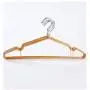 10pcs Random Color 40cm Non-Slip Metal Shirt Trouser Hook Hanger PVC Plastic and High Manganese Steel Hangers for Clothes Racks