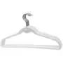 BriaUSA Cascade Hangers White Steel Swivel Hooks -Slim, Sturdy Saves You Extra Space - Boxes of 20