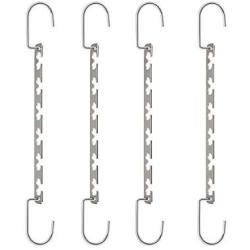 SUNTRADE 12 Slots Space Saving Hangers Stainless Steel Magic Cascading Clothes Hangers,Set of 4