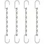 SUNTRADE 12 Slots Space Saving Hangers Stainless Steel Magic Cascading Clothes Hangers,Set of 4