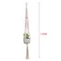 WAOving 3pcs/set Macrame Plant Hanger Cotton Rope Hanging Basket Flower Pots Net Decor