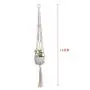 WAOving 3pcs/set Macrame Plant Hanger Cotton Rope Hanging Basket Flower Pots Net Decor WAOving 3pcs/set Macrame Plant Hanger Cotton Rope Hanging Basket Flower Pots Net Decor