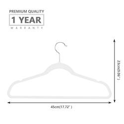 Tangkula Velvet Hangers, 100-Pack Non Slip Heavy Duty Hold Up to