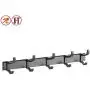 MXueei Shower storage ZfgG Wall Mount Coat Rack Hooks Hanger, Heavy Duty Hat Clothes Holder Metal Rail for Entryway Bathroom Closet Room (Color, Black),White (Color : Black) MXueei Shower storage ZfgG Wall Mount Coat Rack Hooks Hanger, Heavy Duty Hat Clothes Holder Metal Rail for Entryway Bathroom Closet Room (Color, Black),White (Color : Black)