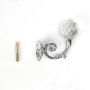 uxcell Curtain Tieback Hook Zinc Alloy Vintage Tassel Curtain Drapery Holders Window Holdback Wall Hook Clothes Hanger Silver Tone