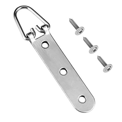 Heavy Duty D Ring Picture Hangers kit Frame Hanging Hardware Three Holes with Screw Pack of 120 Pcs