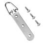 Heavy Duty D Ring Picture Hangers kit Frame Hanging Hardware Three Holes with Screw Pack of 120 Pcs