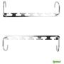 Magic Hangers,Ipow Wonder Magic Metal Wardrobe Closet Bar Clothes Coat Hanger Organizers for Space Saving and Storage-Set of 4