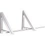 2pcs Space Aluminum Invisible Hanger Mounted on The Wall of Retractable Foldable Aluminum Clothes Hangers for Clothes 2pcs Space Aluminum Invisible Hanger Mounted on The Wall of Retractable Foldable Aluminum Clothes Hangers for Clothes