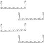 AYOTALL 4 Pack of 6-Hole Magic Space Saving Clothes Hanger for Closet Wardrobe Closet Organization Closet System, Hanger Multifunctional Heavy Duty Stainless Steel Storage Organizer