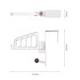 BihYen- Door Back Clothing Hanger Living Room Bedroom Hook Clothes Ship - Bag Hook Wall Rack Peg Holder Door Cabinet & Cap Hook Hook Hang Hanger Hook Cute Cap Coat Hat Metal