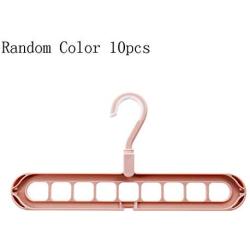 Lanren Nine-Hole Clothes Hanger Wardrobe Rotating Storage Bedroom Drying Rack Standard Hangers