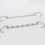 TOPBATHY 2pcs Magic Hanger Foldable Metal Straight Shape Space Saving Wonder Clothes Hangers Closet Organizer Hanger for Home Room Outdoor