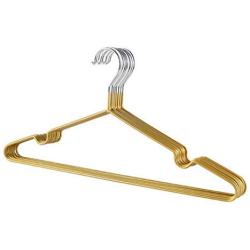 Grey990 10Pcs Stainless Steel Antiskid Hanger Clothes Drying Rack Adult Kids Organizer Accessories Golden