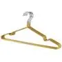 Grey990 10Pcs Stainless Steel Antiskid Hanger Clothes Drying Rack Adult Kids Organizer Accessories Golden
