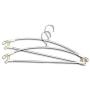 Yevison Multifunction Hanger Windproof Clothes Hanger Metal Anti-Slip Clothes Holder for Home Space Saving 2 Pcs Adorable Quality and Durable