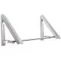 Jerrybox Retractable Clothes Hanger Rack, Adjustable Wall Mounted Aluminum Alloy Hanger for Living Room, Bathroom, Bedroom and Office (Double) Jerrybox Retractable Clothes Hanger Rack, Adjustable Wall Mounted Aluminum Alloy Hanger for Living Room, Bathroom, Bedroom and Office (Double)