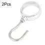 uxcell Wardrobe Bathroom Clothes Hanging Tube Rod Hooks Hangers 90mm Long 2pcs uxcell Wardrobe Bathroom Clothes Hanging Tube Rod Hooks Hangers 90mm Long 2pcs
