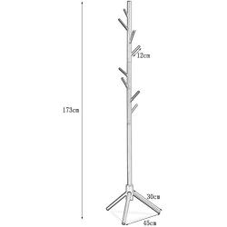 TD Floor Standing Coat Rack Floor Bag Rack Three-Legged Clothes Pole Hanger Rack Single Bag Rack (Color : C)